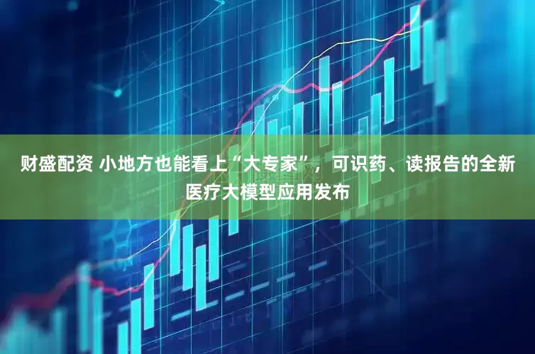 财盛配资 小地方也能看上“大专家”，可识药、读报告的全新医疗大模型应用发布